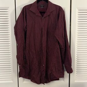 Men’s burgundy dress shirt size XLG